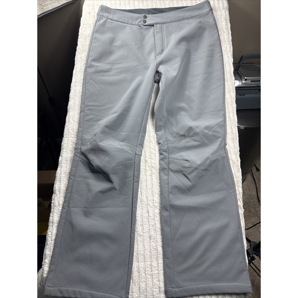 White Sierra Men Insulated Fleece Lined Ski Snow Pants Gray L ‎ 31" Inseam NWOT